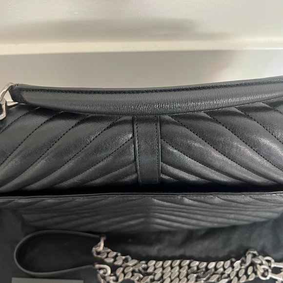 Saint Laurent black quilted large college shoulder bag - Picture 5 of 8